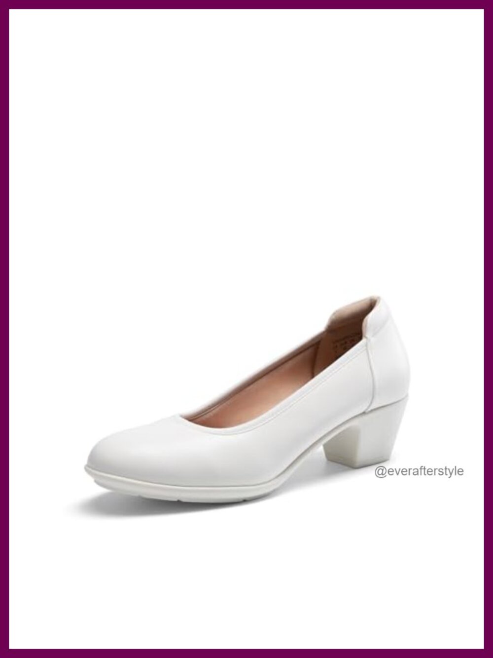 DREAM PAIRS Women's Low Chunky Block Heel Work Dress Pumps Arch Support
